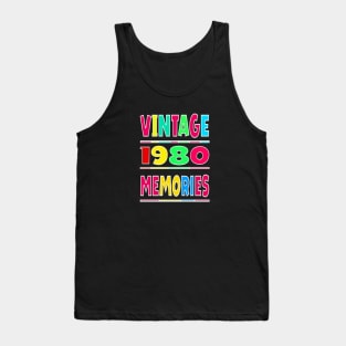 Vintage 1980 Memories Tank Top